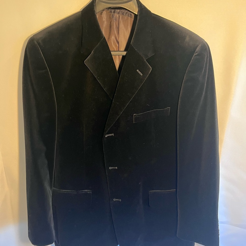 Alfani Black jacket velvet style